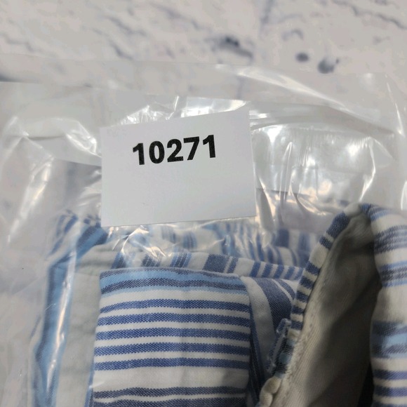 Polo Ralph Lauren Shorts MENS 33 Blue White Stripe Stretch Classic Fit Pony Logo - Picture 12 of 12